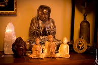 Bouddha et statue